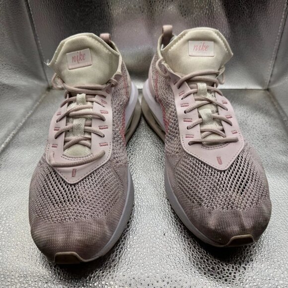 Size 10.5 Nike Air‎ Max Flyknit Racer Womens Soft Pink Athletic Shoes FJ4577-100 - Picture 3 of 11